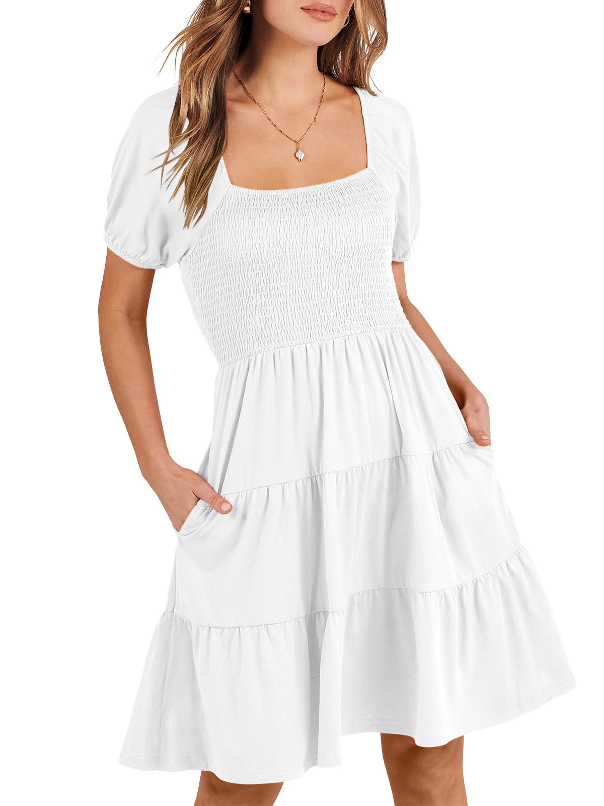 boho-tiered-mini-dress image 4