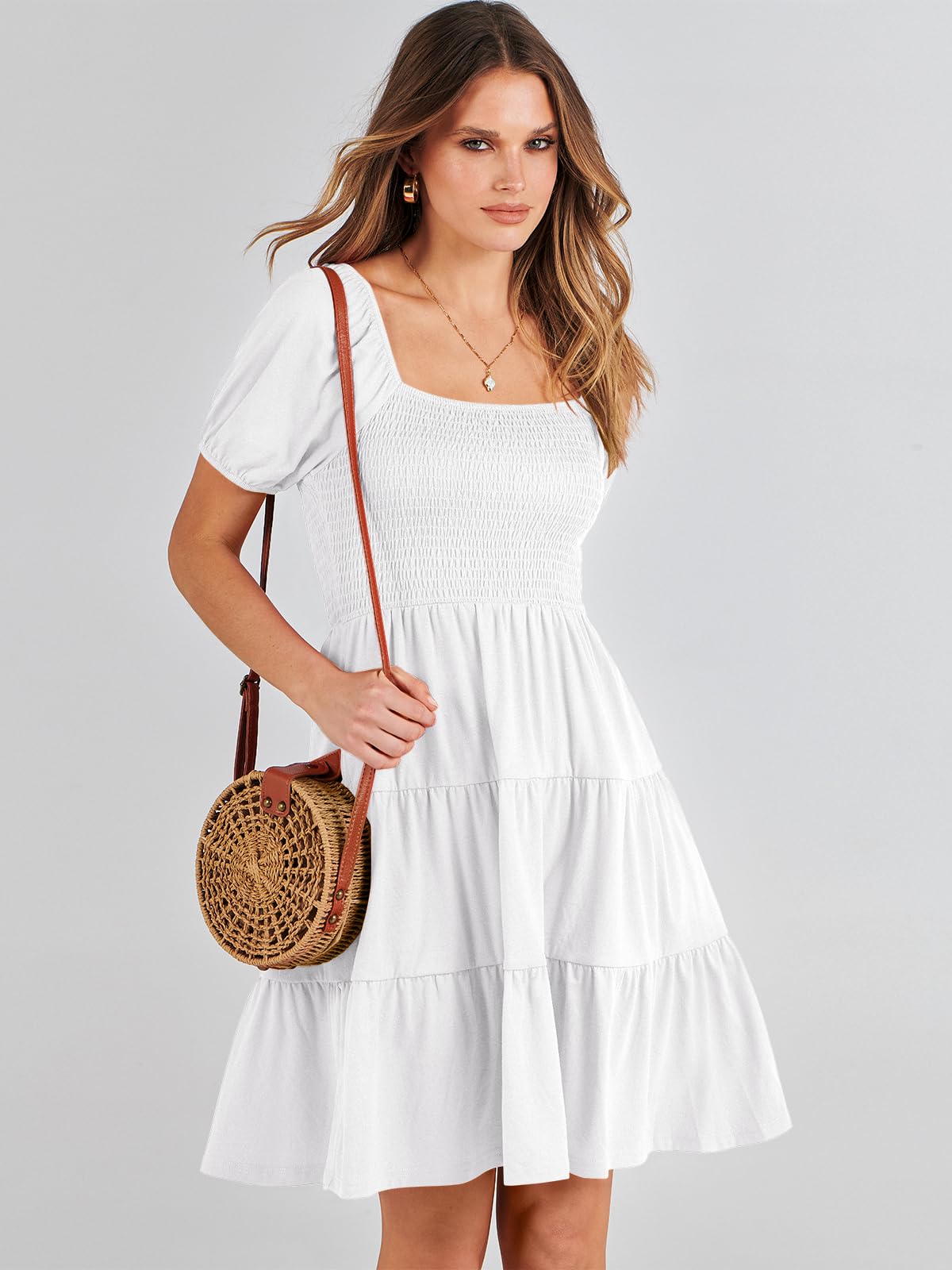 boho-tiered-mini-dress image 3