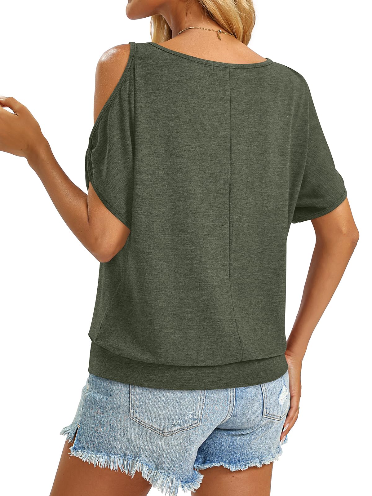 cold-shoulder-banded-top image 4
